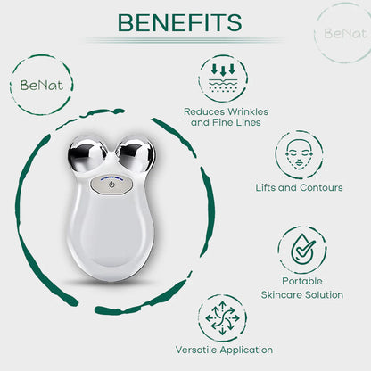 Lift, Sculpt & Glow Toolkit -Set of 3- LED Therapy, Electric Gua Sha & Microcurrent Toning Device for Radiant Skin