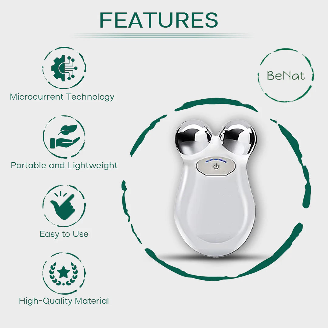 Lift, Sculpt & Glow Toolkit -Set of 3- LED Therapy, Electric Gua Sha & Microcurrent Toning Device for Radiant Skin